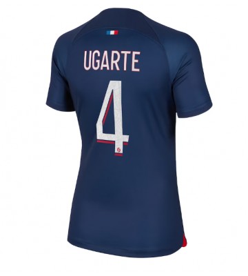 Paris Saint-Germain Manuel Ugarte #4 Primera Equipación Mujer 2023-24 Manga Corta